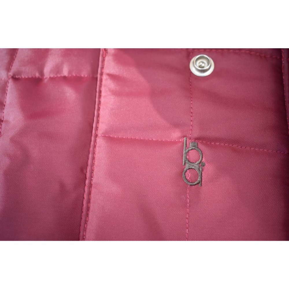 Vintage Men's Bob Allen Burgundy Puffer Hunting Jacket Suede Patches L - Picture 4 of 10